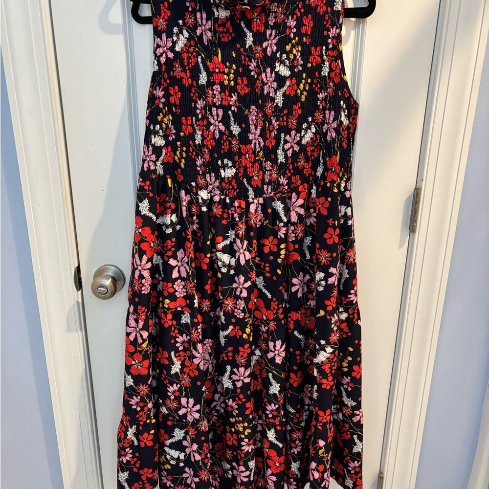 BloomChic Black and Red Floral Dress